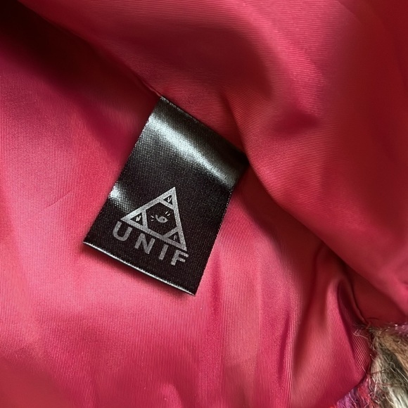 UNIF Faux Fur Jacket SZ S - Picture 6 of 7